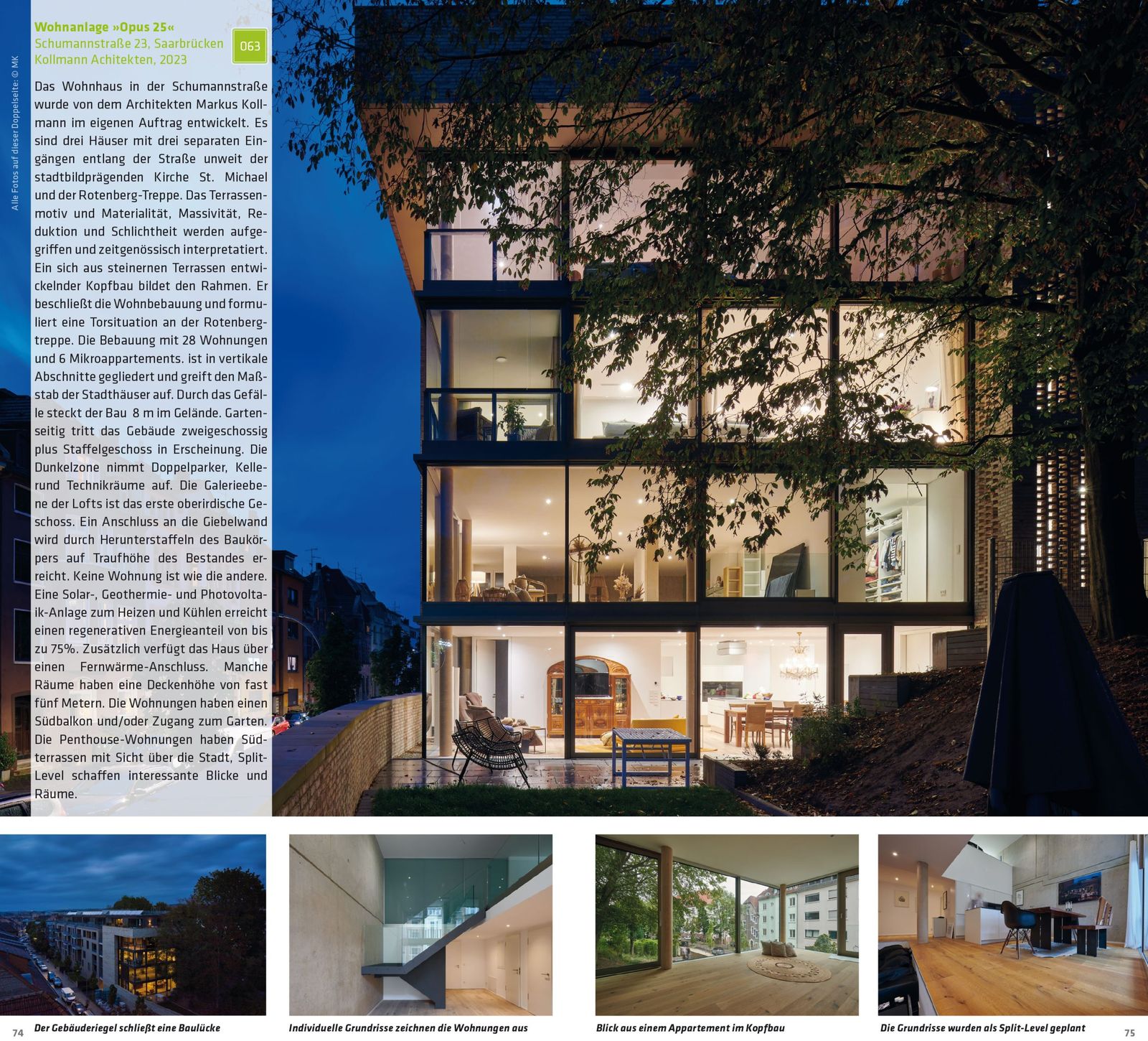 Wohnanlage »Opus 25« in Saarbrücken von Kollmann Architekten