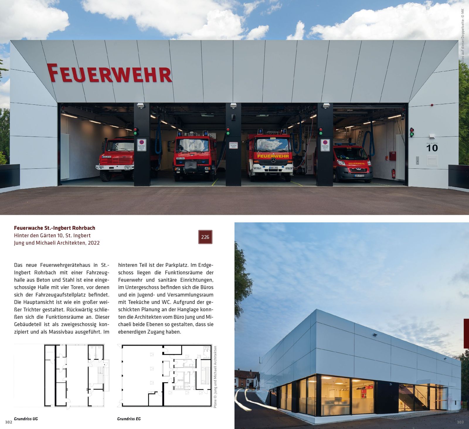 Feuerwache St. Ingbert-Rohrbach von Jung und Michaeli Architekten