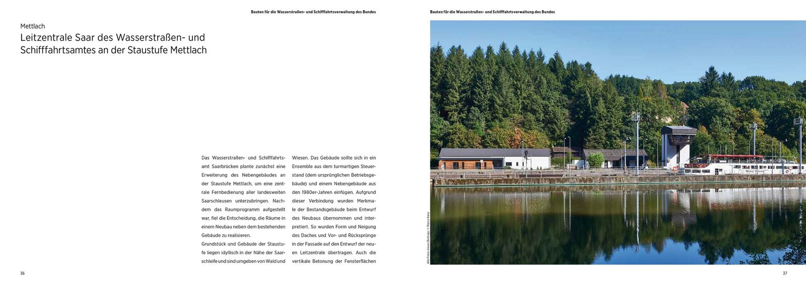 Die Leitzentrale Saar des Wasserstraßen- und Schifffahrtsamtes in Mettlach