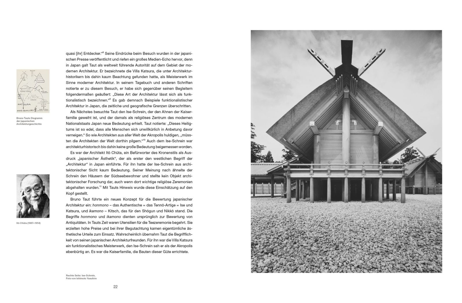 Doppelseite aus »Das Japanische« in der Architektur (S. 22–23)