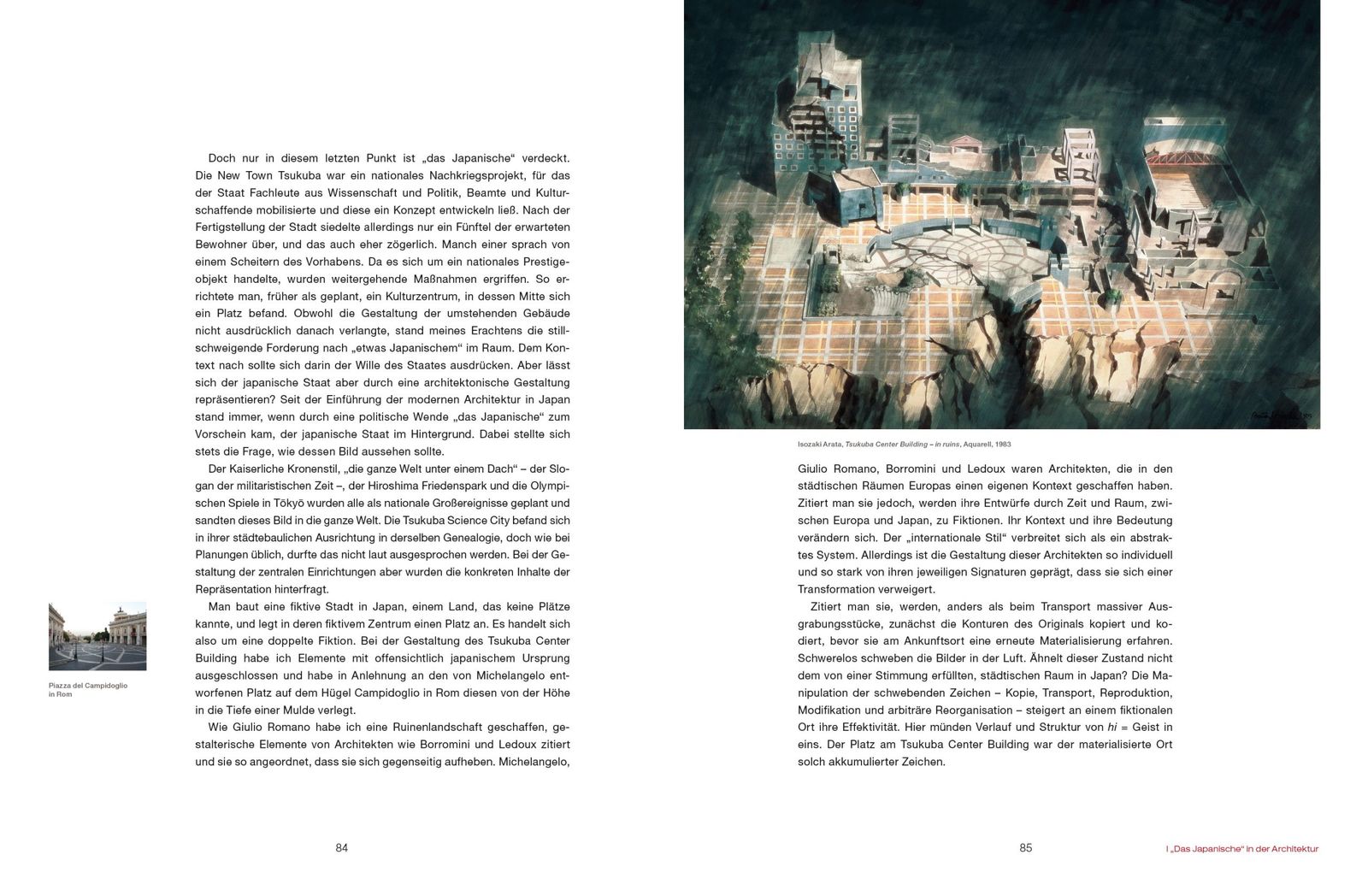 Doppelseite aus »Das Japanische« in der Architektur (S. 84–85)