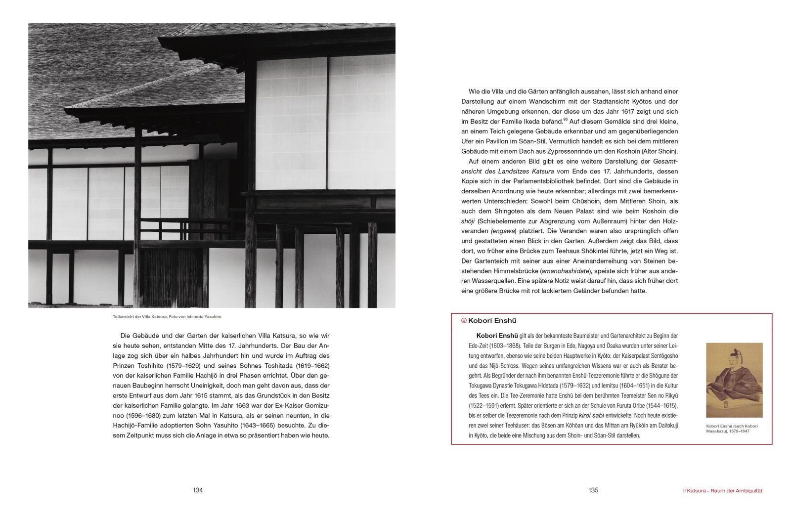 Doppelseite aus »Das Japanische« in der Architektur (S. 134–135)