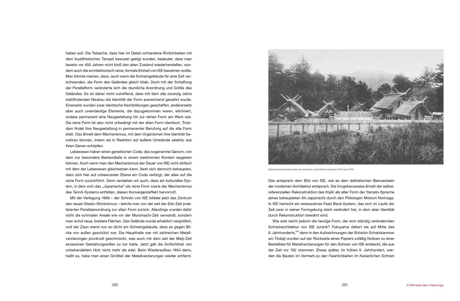Doppelseite aus »Das Japanische« in der Architektur (S. 290–291)